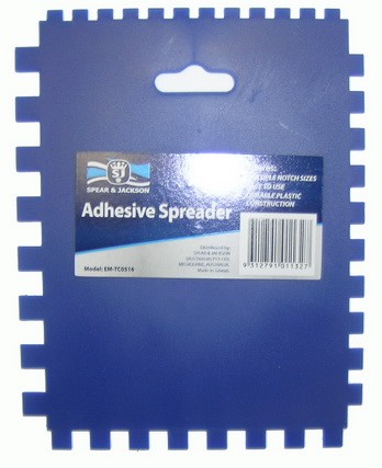 SPEAR & JACKSON - SPREADER ADHESIVE - MULTI NOTCH SIZE 